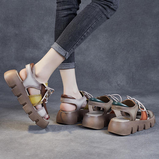 罗马凉鞋，松糕厚底夏季外穿女鞋 KFY-22134 商品图4