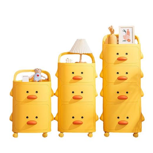 【小黄鸭收纳架】零食置物架儿童玩具收纳架子可移动多层客厅卧室宿舍储物整理神器 商品图4