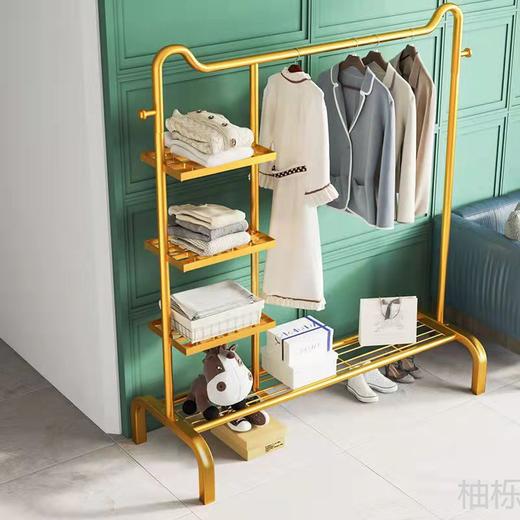 【轻奢款】衣帽架轻奢猫耳单杆式落地晾衣架服装店展示架家用卧室阳台晾衣架 商品图5