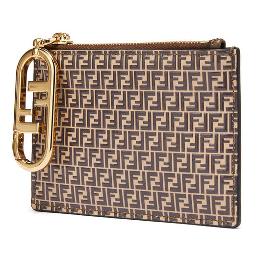 FENDI 芬迪 女士FF印花牛皮迷你卡包 8N0183AHM1 商品图1