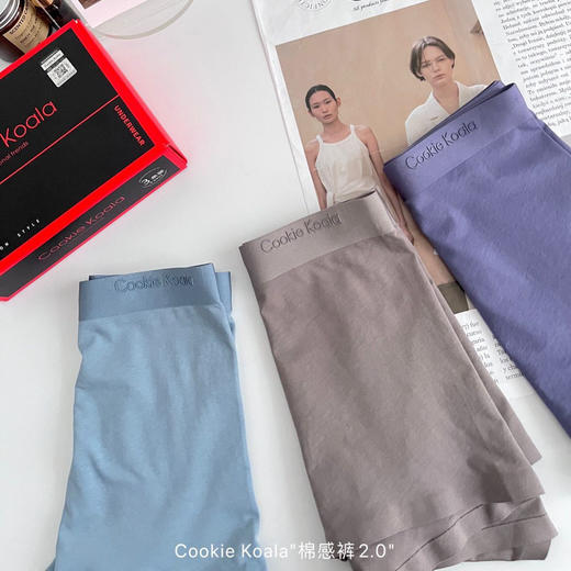 黛唯梵棉感裤2.0莫代尔男士平角裤四角裤中腰无痕裸感吸湿透气盒装内裤 商品图2