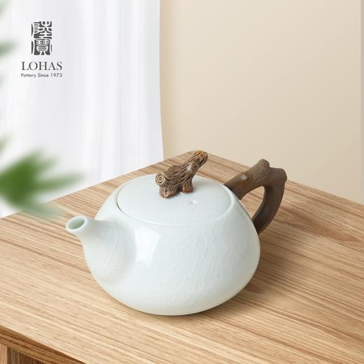 陆宝茶具劲雅青瓷冰裂茶组九件套 高端精致礼盒家用泡茶功夫茶具 商品图2