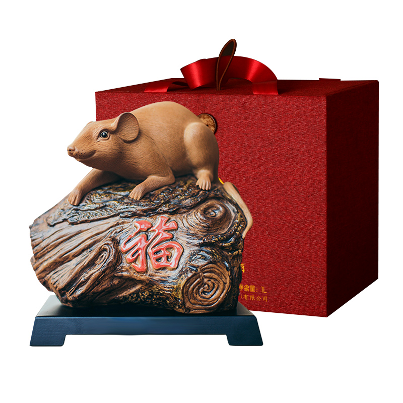 百年糊涂鼠年生肖酒52度酱香型1L