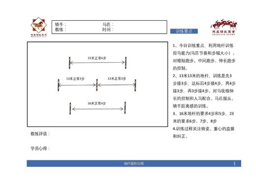 天星调良马术障碍训练日志与卡片 商品图8