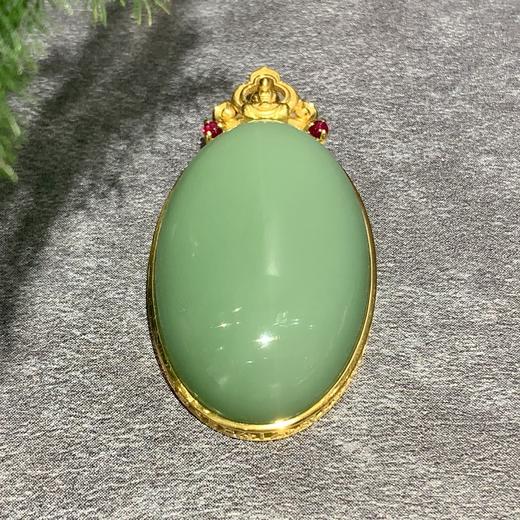 【御珠宫坊】碧玉金镶吊坠 商品图4