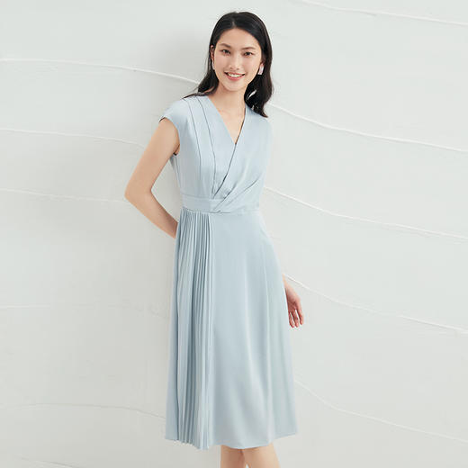 EITIE爱特爱夏季新款修身高贵优雅连衣裙中长款6507244 商品图2