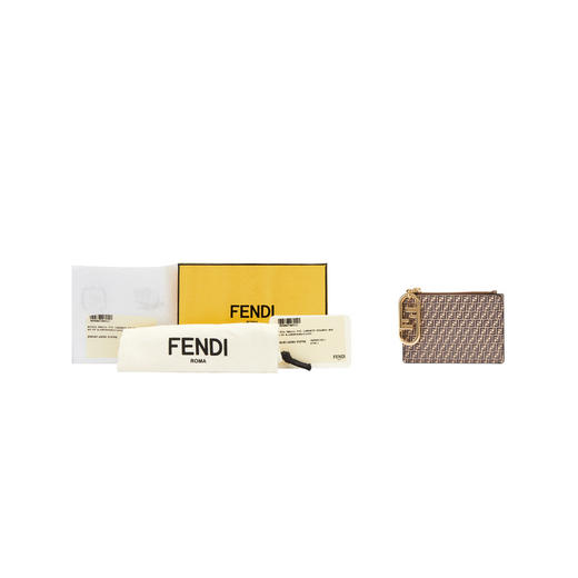 FENDI 芬迪 女士FF印花牛皮迷你卡包 8N0183AHM1 商品图4