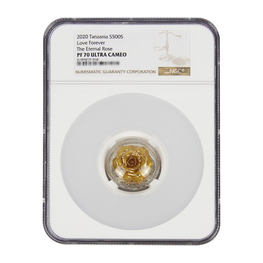 2020年坦桑尼亚永远的爱与永恒的玫瑰500先令纪念银币 商品图0