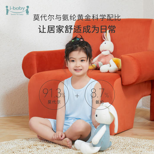 【58元任选2件】i-baby莫代尔针织家居服背心套装分体家居服亲肤透气睡衣薄夏 商品图2