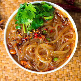 沂蒙山高山手工红薯粉条4斤送1斤 到手5斤  Q弹爽滑 从嘴巴到胃里都是满足