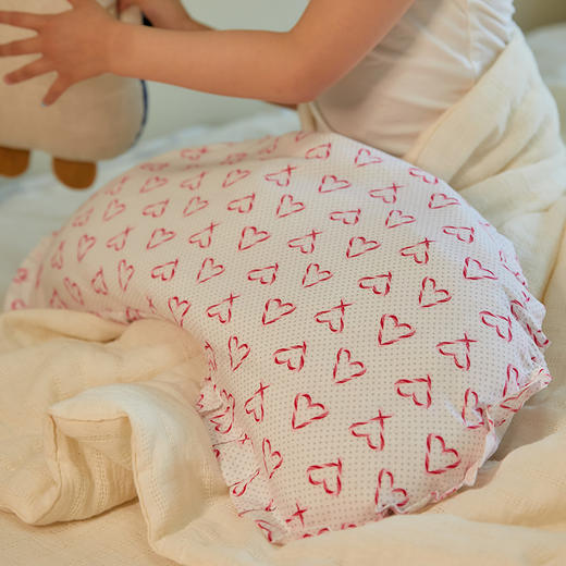 儿童花边月牙枕透气荞麦枕四季通用 商品图2