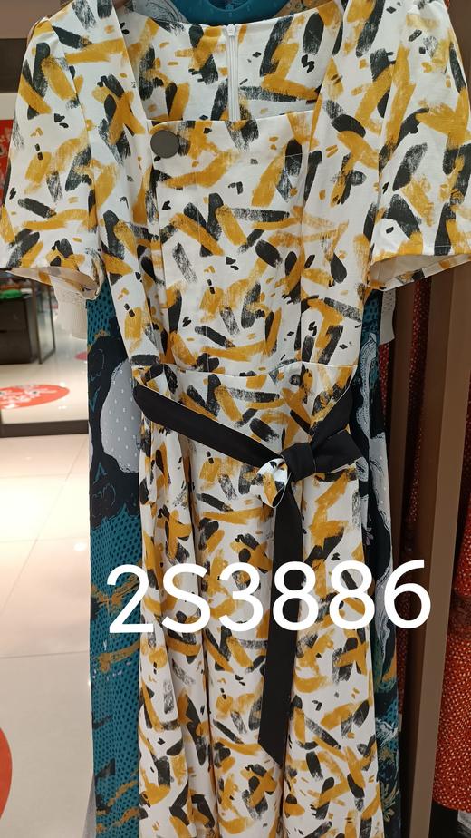 仅剩中码一件2S3886 姜黄色连衣裙 商品图1