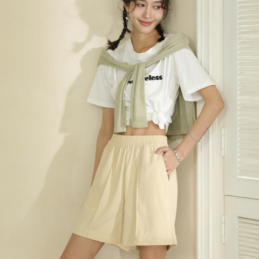 【壳木奶油裤/瘦瘦裤】 夏阔腿高腰显瘦 五分短裤+舒适长裤 立体裁剪 自带流动感 从视觉上拉长腿 商品图1