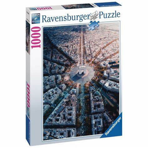 Ravensburger拼图 平面拼图1000片俯瞰巴黎RAVC159901 商品图0
