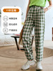欧芮儿格子休闲裤女夏季2022年新款宽松薄款时尚运动阔腿百搭裤子 商品缩略图0