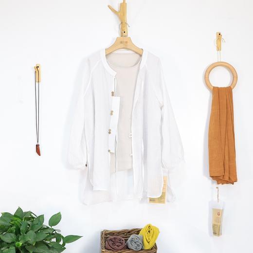 预售;圆领衬衫（22710244-缎白） 商品图0