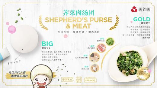 园外园 汤圆 一盒9只 黑芝麻/荠菜肉/鲜肉/萝卜丝/红小豆 商品图12