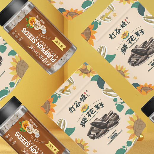 打谷塬瓜子组合（南瓜子270g/罐 葵花籽 500g/袋） 商品图1