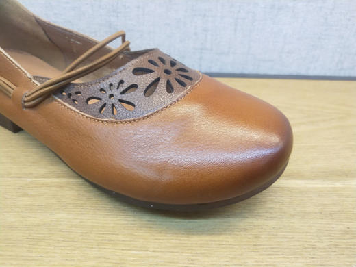 2021夏季新款豪行真皮女鞋21292611时尚舒适休闲复古优雅单鞋正品 商品图6