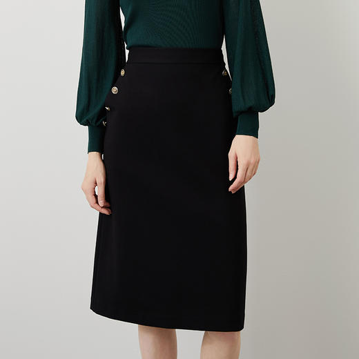 EITIE爱特爱秋季新款优雅时尚高腰百搭半身裙包臀裙女C2206008 商品图1