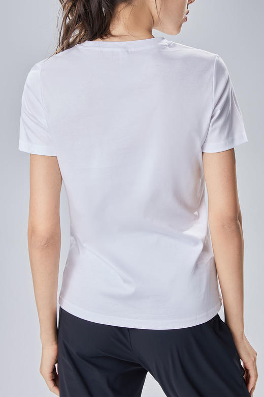 凉感丝光棉圆领女士短袖T恤 商品图3