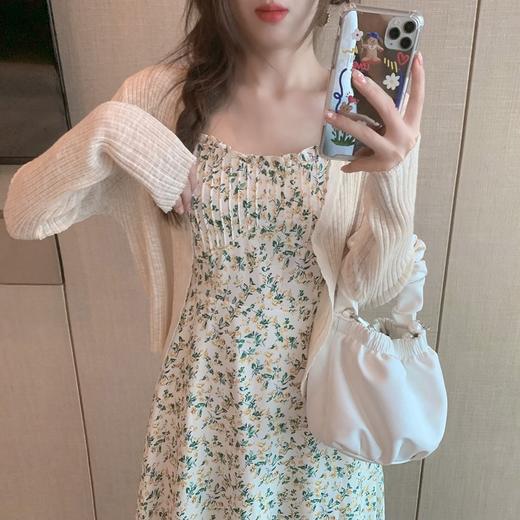 （清仓现货）【社群供X】法式甜美温柔风显瘦吊带碎花裙8 商品图3