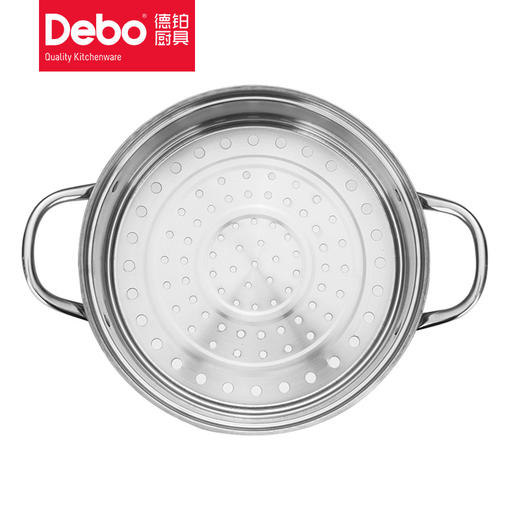 Debo德铂马德里蒸锅燃气电磁炉通用家用不锈钢锅二层蒸锅礼品团购 商品图3