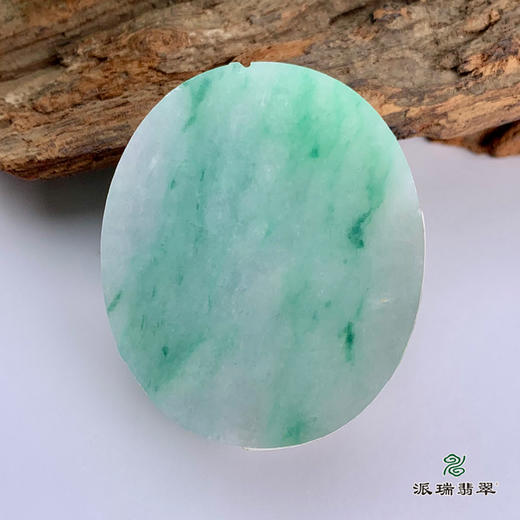 派瑞翡翠 翡翠手镯芯  冰糯种 飘绿花 商品图1