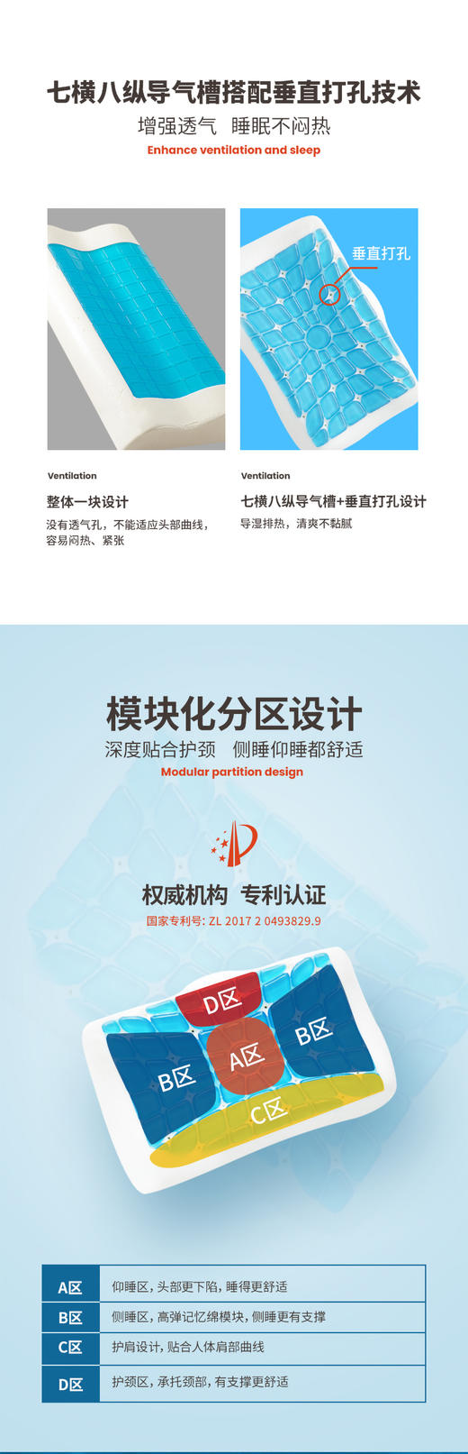 AB 凝胶枕 C6000枕头 商品图2