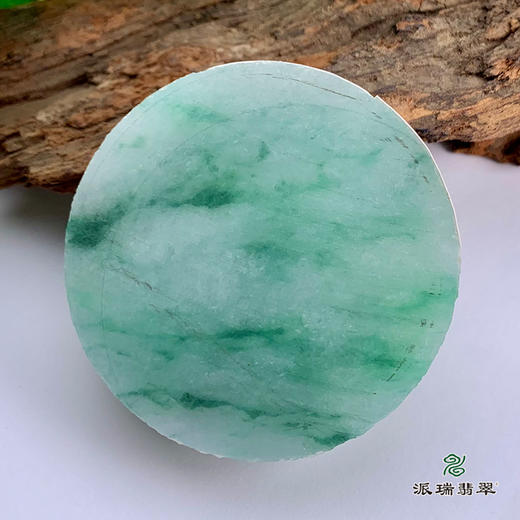 派瑞翡翠 翡翠手镯芯  冰种 绿色 飘花 商品图3