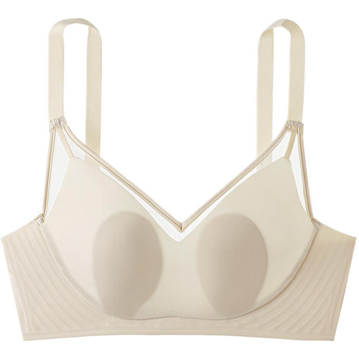 【轻薄无感】舒氧3D果冻条一片式兔耳朵文胸302R  不跑杯不空杯  享受自由呼吸   超薄款无痕内衣女夏 大胸显小无钢圈软支撑 商品图1