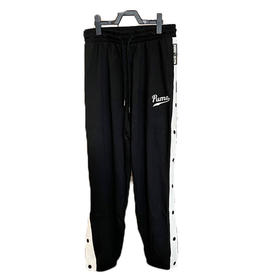 彪马男子2022夏季新款侧排纽扣纯棉运动休闲收脚长裤537881-01-04