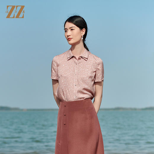 佐尔美新款 桑蚕丝真丝气质衬衣女E22CS67 商品图1