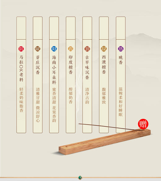 【年末清仓】（最后一盒）【7味合集】线香50g约162支 商品图1