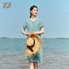 佐尔美2022夏季新款 桑蚕丝真丝小碎花甜美连衣裙女E22LS58 商品缩略图2