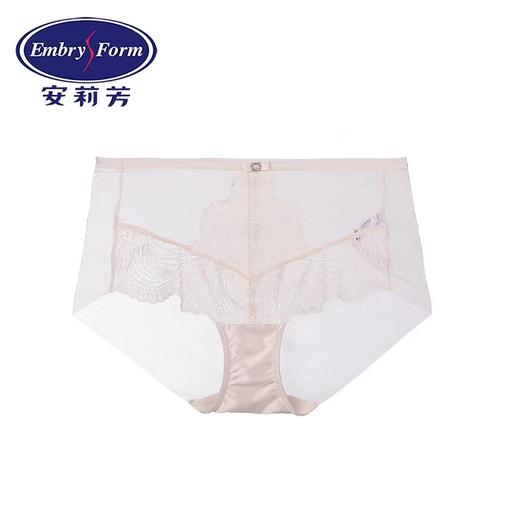 安莉芳性感通透蕾丝内裤女士纯棉底裆网纱薄款中腰三角裤E300502 商品图1