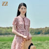 佐尔美2022夏季新款 100%桑蚕丝真丝小碎花甜美连衣裙女E22LS09 商品缩略图2