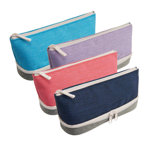 日本藤井/Raymay船型双层笔袋/大容量/聚酯纤维材质/多功能/学生笔袋 商品图1