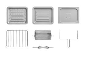 【配件】DL-5712  空气炸烤箱多款烤盘 / 烤架 /取架 / 转笼 / 烤鸡叉 配件