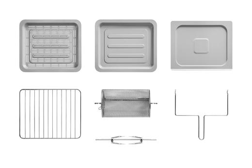 【配件】DL-5712  空气炸烤箱多款烤盘 / 烤架 /取架 / 转笼 / 烤鸡叉 配件 商品图0