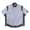 N.HOOLYWOOD HALF SLEEVE SHIRT 多种条纹拼接廓形短袖衬衫 商品缩略图4