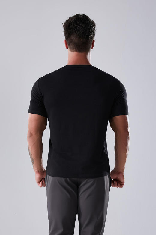 Cool Max速干棉混纺科技面料男士T恤 商品图1