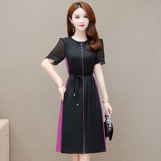 YWE TYH223009时尚连衣裙修身显瘦气质优雅大码裙 商品图1