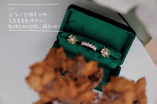 甄珠贝 芊芊银质小戒指 3-4mm正圆高光小珍珠 商品图2