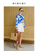 HIDEMI 度假系列自由之地蓝色手绘印花四件套 短衬衫/背心/半身裙/丝巾 商品缩略图6