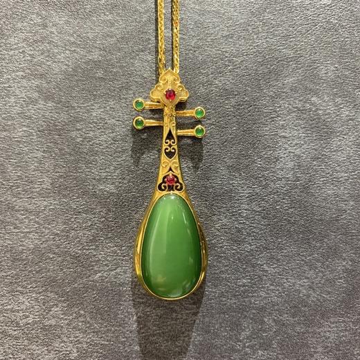 【御珠宫坊】金镶碧玉吊坠 商品图4