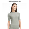 Threegun三枪 【浄呼吸】无痕圆领女士中袖上衣打底衫-23454A921 商品缩略图1