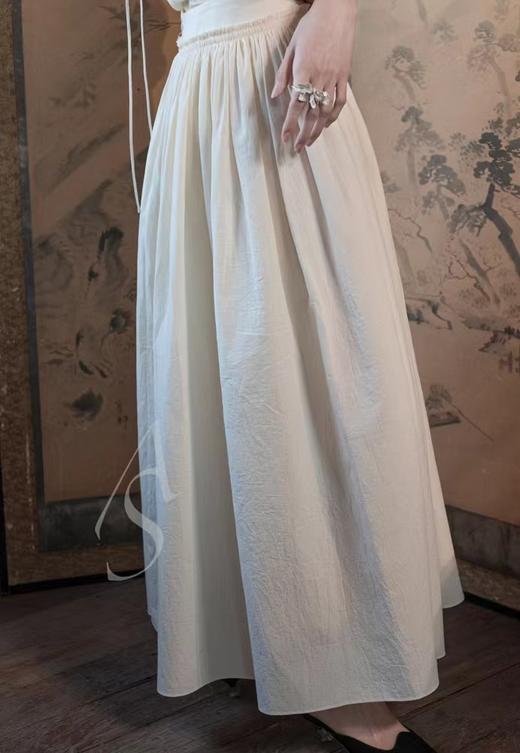 Ashlyn  米白色GINA抽褶半裙 商品图9