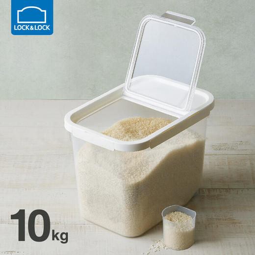 乐扣乐扣米桶家用储米箱-10KG-WHT 商品图4