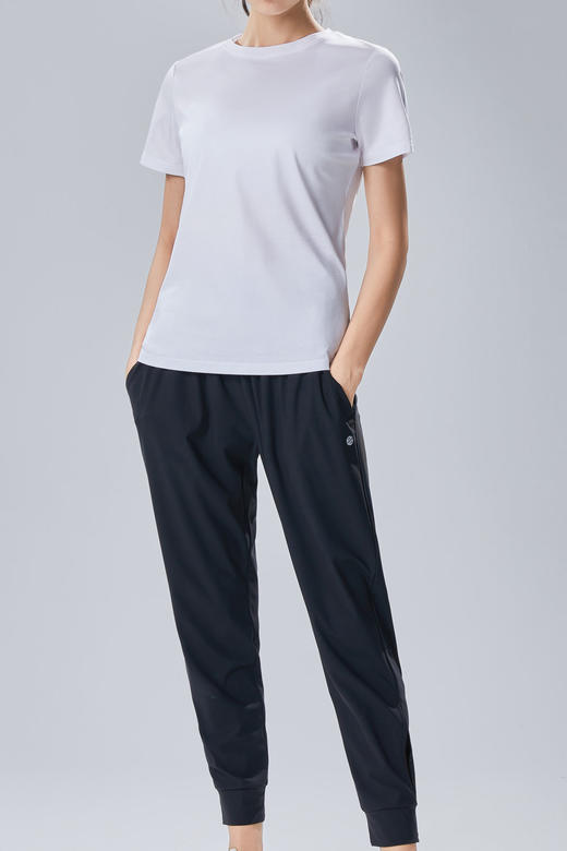 凉感丝光棉圆领女士短袖T恤 商品图6